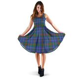 Clan Edmonstone Tartan Sleeveless Midi Womens Dress VS941