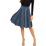 Clan Edmonstone Tartan Melete Pleated Midi Skirt V941