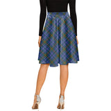 Clan Edmonstone Tartan Melete Pleated Midi Skirt V941