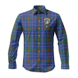 Clan Edmonstone Crest Tartan Long Sleeve Shirt PC754