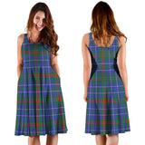 Clan Edmonstone Tartan Sleeveless Midi Womens Dress VS941