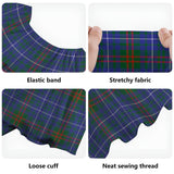 Clan Edmonstone Tartan Off Shoulder Long Dress VL269