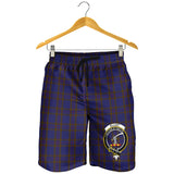 Clan Elliot Crest Tartan Mens Shorts NS750