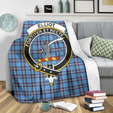 Clan Elliot Ancient Crest Tartan Blanket UC233