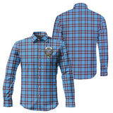 Clan Elliot Ancient Crest Tartan Long Sleeve Shirt PC753