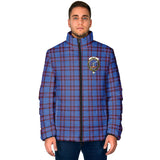 Clan Elliot Modern Crest Tartan Padded Jacket RF232