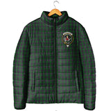 Clan Elphinstone Crest Tartan Padded Jacket RF234