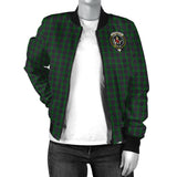 Clan Elphinstone Crest Tartan Bomber Jacket ZJ234