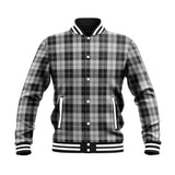 Clan Erskine Black and White Tartan Baseball Jacket J947