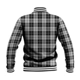 Clan Erskine Black and White Crest Tartan Baseball Jacket JM748