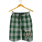 Clan Erskine Green Crest Tartan Mens Shorts NS747