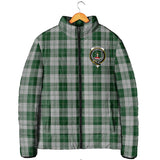 Clan Erskine Green Crest Tartan Padded Jacket RF236