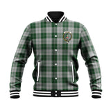 Clan Erskine Green Crest Tartan Baseball Jacket JM747