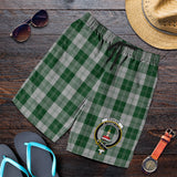 Clan Erskine Green Crest Tartan Mens Shorts NS747