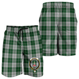 Clan Erskine Green Crest Tartan Mens Shorts NS747