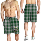 Clan Erskine Green Crest Tartan Mens Shorts NS747