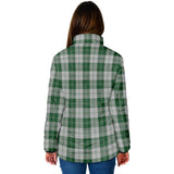 Clan Erskine Green Crest Tartan Padded Jacket RF236