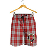 Clan Erskine Red Crest Tartan Mens Shorts NS745