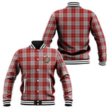 Clan Erskine Red Crest Tartan Baseball Jacket JM745