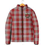 Clan Erskine Red Crest Tartan Padded Jacket RF238