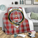 Clan Erskine Red Crest Tartan Blanket UC240