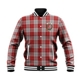 Clan Erskine Red Crest Tartan Baseball Jacket JM745