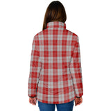 Clan Erskine Red Crest Tartan Padded Jacket RF238