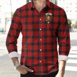 Clan Ewing Crest Tartan Long Sleeve Shirt PC744