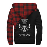 Clan Ewing Crest Tartan Sherpa Hoodie Curve Style CE744