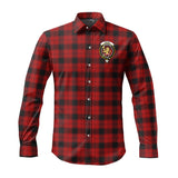 Clan Ewing Crest Tartan Long Sleeve Shirt PC744