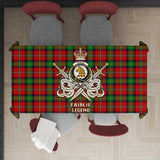 Clan Fairlie Modern Tartan Tablecloth Golden Sword of Courageous Legacy BG244