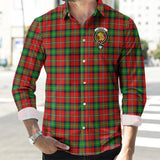 Clan Fairlie Modern Crest Tartan Long Sleeve Shirt PC743