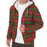 Clan Fairlie Modern Crest Tartan Sherpa Hoodie CT742