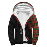 Clan Fairlie Modern Crest Tartan Sherpa Hoodie Curve Style CE743