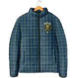 Clan Falconer Crest Tartan Padded Jacket RF242