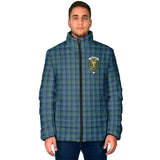 Clan Falconer Crest Tartan Padded Jacket RF242