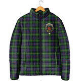 Clan Farquharson Crest Tartan Padded Jacket RF246