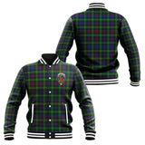 Clan Farquharson Crest Tartan Baseball Jacket JM736