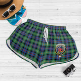 Clan Farquharson Ancient Crest Tartan Womens Shorts NW1931