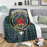 Clan Farquharson Ancient Crest Tartan Blanket UC245