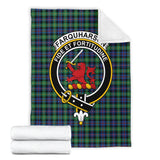 Clan Farquharson Ancient Crest Tartan Blanket UC245