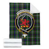 Clan Farquharson Dress Crest Tartan Blanket UC246