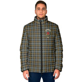 Clan Farquharson Weathered Crest Tartan Padded Jacket RF247