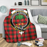 Clan Fenton Crest Tartan Blanket UC250