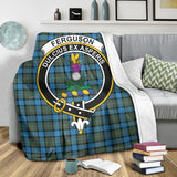 Clan Fergusson Ancient Crest Tartan Blanket UC256