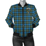 Clan Fergusson Ancient Crest Tartan Bomber Jacket ZJ254