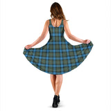 Clan Fergusson Ancient Tartan Sleeveless Midi Womens Dress VS918