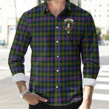 Clan Fleming Crest Tartan Long Sleeve Shirt PC730