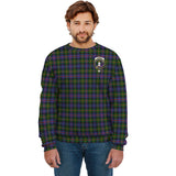 Clan Fleming Crest Tartan Sweatshirt HC728