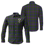 Clan Fleming Crest Tartan Long Sleeve Shirt PC730